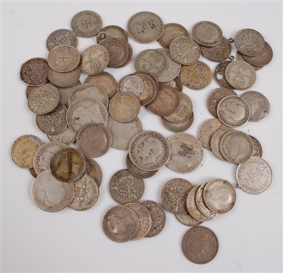 Lot 2193 - Great Britain, a collection of Victorian and later silver coins to include