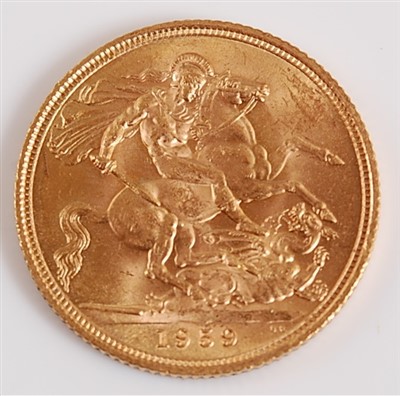 Lot 2123 - Great Britain, 1959 gold full sovereign