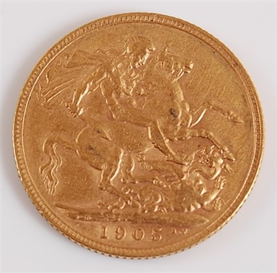 Lot 2124 - Great Britain, 1905 gold full sovereign