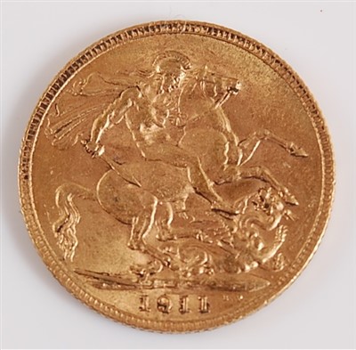 Lot 2131 - Great Britain, 1911 gold full sovereign