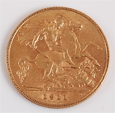 Lot 2136 - Great Britain, 1911 gold half sovereign