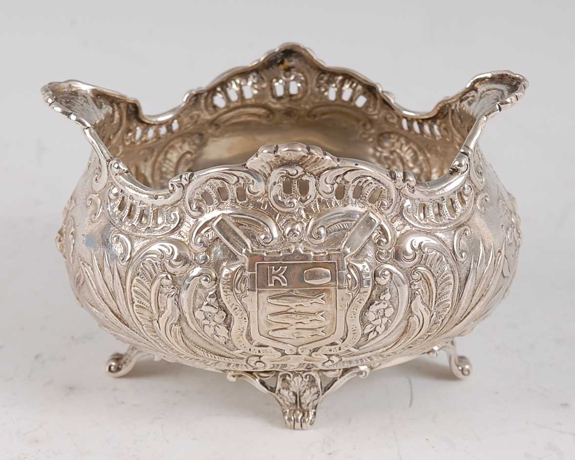 Lot 1088 - An Edwardian Scottish silver sugar bowl, of...