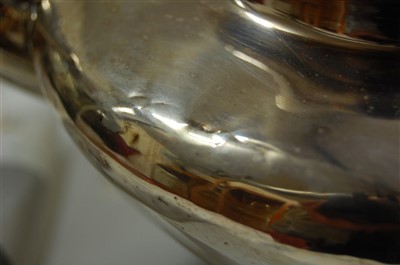 Lot 1091 - A George IV silver teapot, of squat circular...