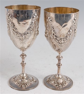 Lot 1111 - A Victorian silver claret jug or wine ewer,...