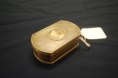 Lot 1125 - An Edwardian silver table snuff box, of...