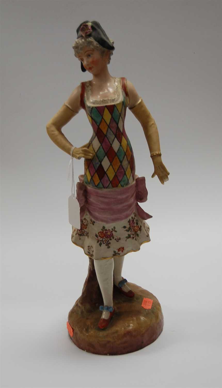 Lot 6 - A large late 19th century continental figure...