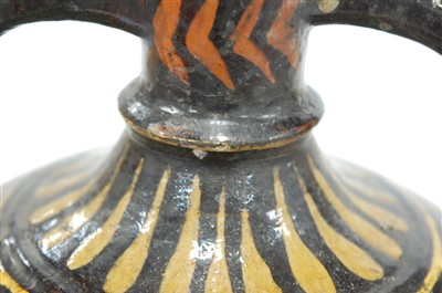 Lot 30 - A late 19th century slip-glazed pottery vase,...