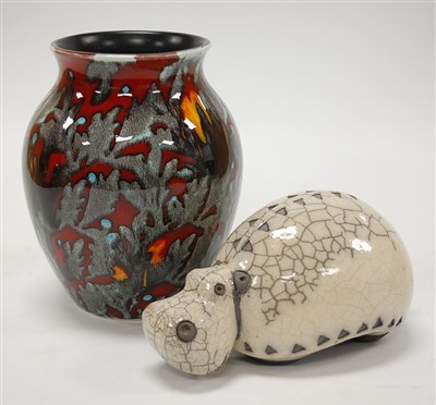 Lot 173 - A modern Poole pottery baluster form vase,...