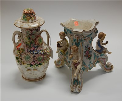Lot 36 - A late 19th century continental porcelain...