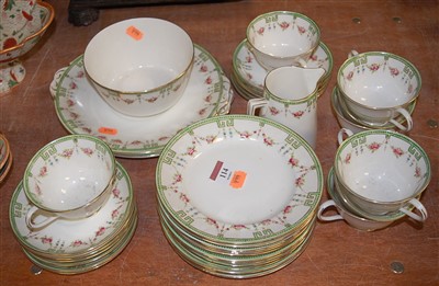 Lot 114 - A Victorian Crown Chelsea china part tea...