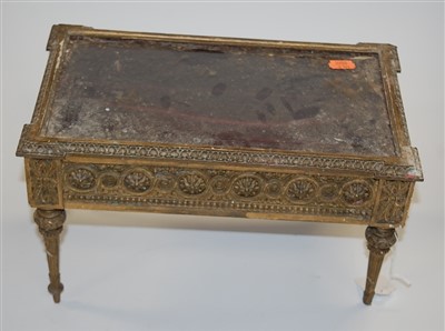 Lot 116 - A Victorian pine and gilt gesso table top...