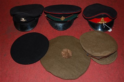 Lot 235 - A British beret in blue with War Department...