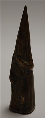 Lot 247 - A small cast bronzed figure of a Clansman, h.18cm