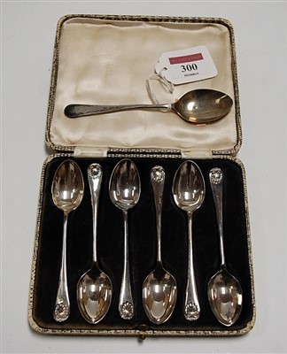 Lot 300 - A set of six early 20th century silver...