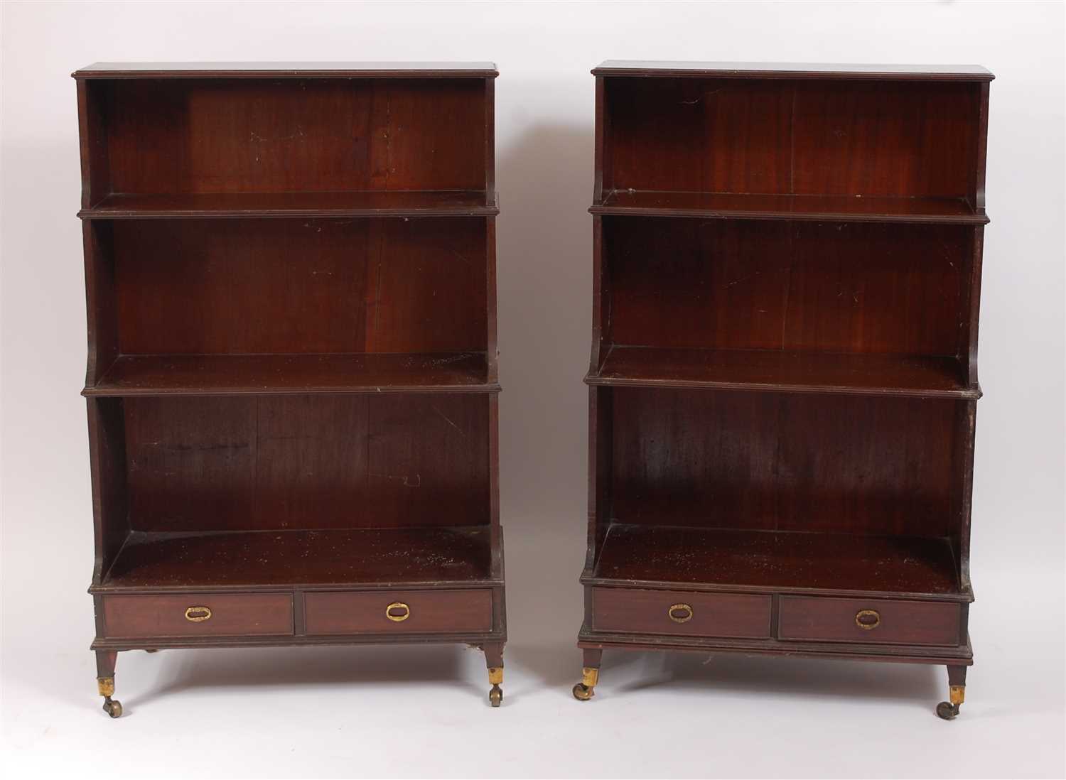 Lot 1437 - A well matched pair of 19th century mahogany...