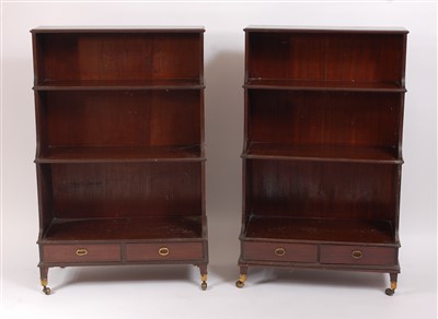 Lot 1437 - A well matched pair of 19th century mahogany...