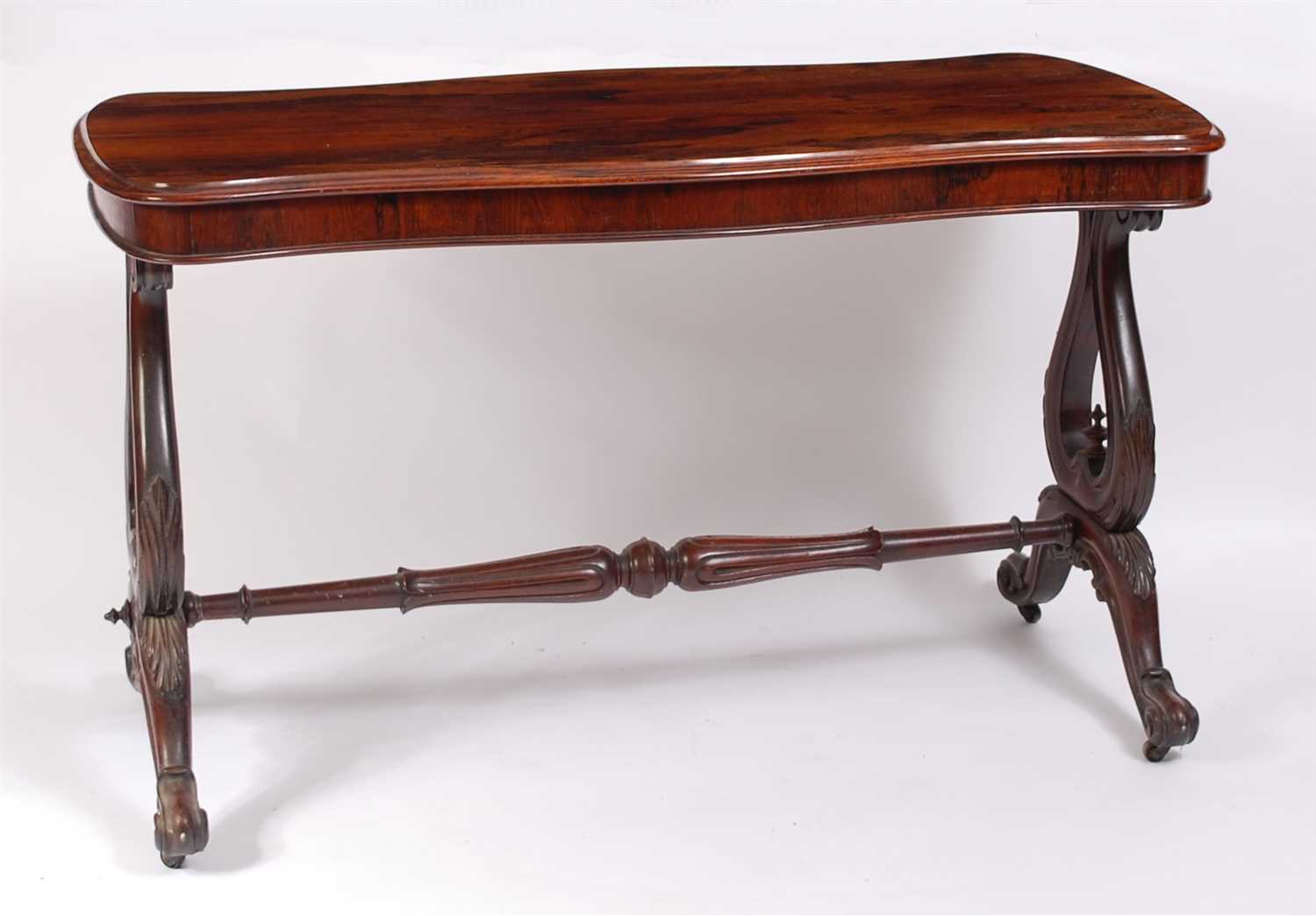 Lot 1472 - An early Victorian rosewood sofa table, of...