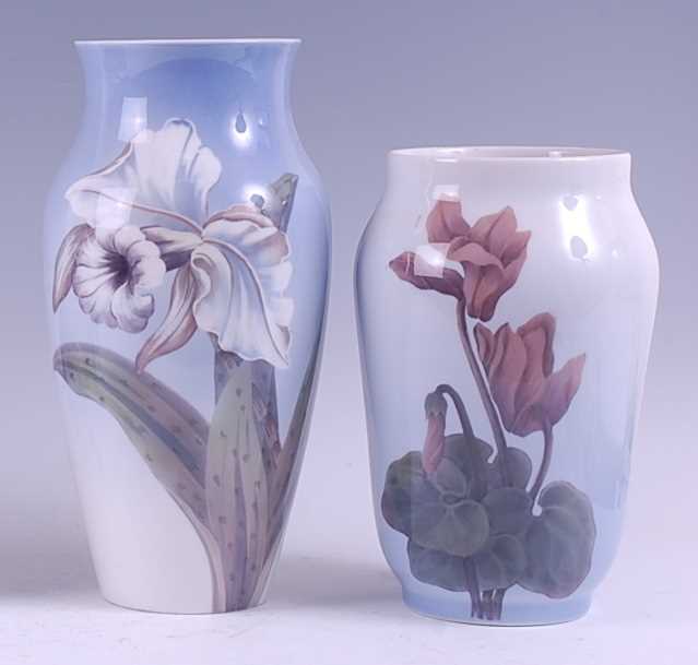 Lot 4 - A Royal Copenhagen large porcelain vase, of...