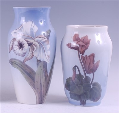 Lot 4 - A Royal Copenhagen large porcelain vase, of...