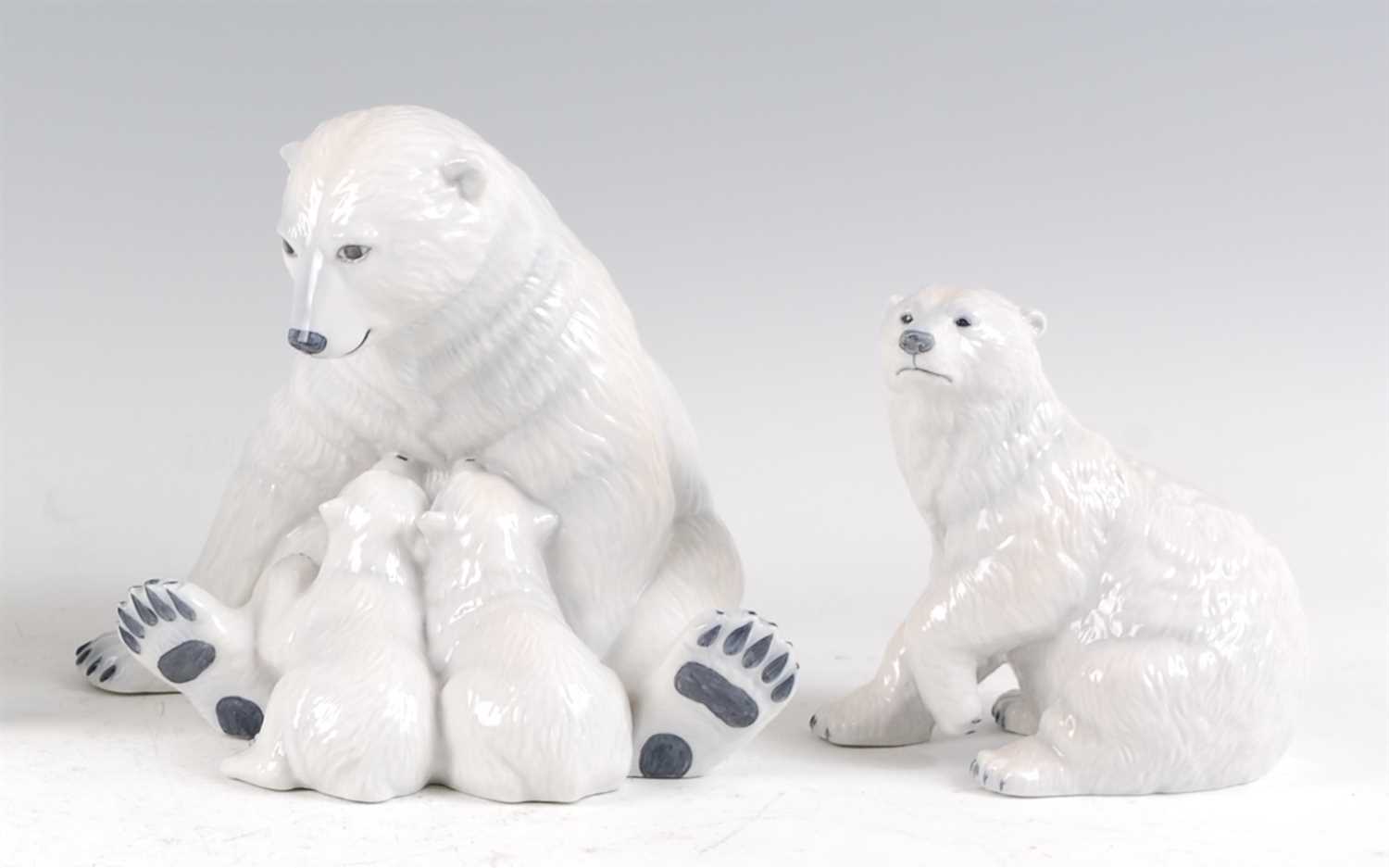 Lot 16 - A Royal Copenhagen porcelain model of a Polar...