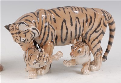 Lot 23 - A Royal Copenhagen porcelain model of a Tiger...
