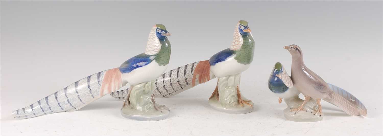Lot 45 - A pair of Royal Copenhagen porcelain models of...