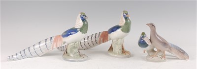 Lot 45 - A pair of Royal Copenhagen porcelain models of...