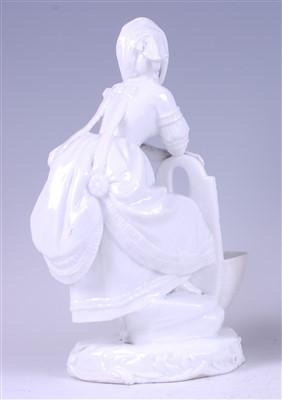 Lot 1007 - A 19th century Meissen blanc-de-chine figure...