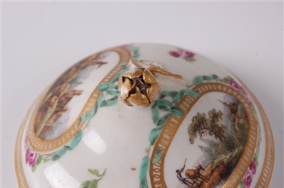 Lot 1008 - A 19th century Meissen porcelain twin handled...