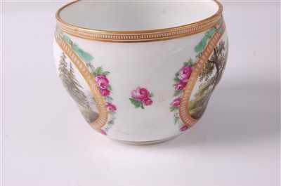 Lot 1008 - A 19th century Meissen porcelain twin handled...