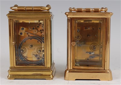 Lot 1375 - A late 19th century French lacquered brass...