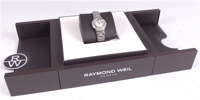 Lot 1253 - A lady's Raymond Weil 'Jasmine' diamond set...