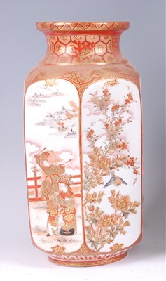 Lot 1311 - A Japanese Meiji period kutani vase of...