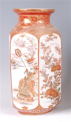 Lot 1311 - A Japanese Meiji period kutani vase of...