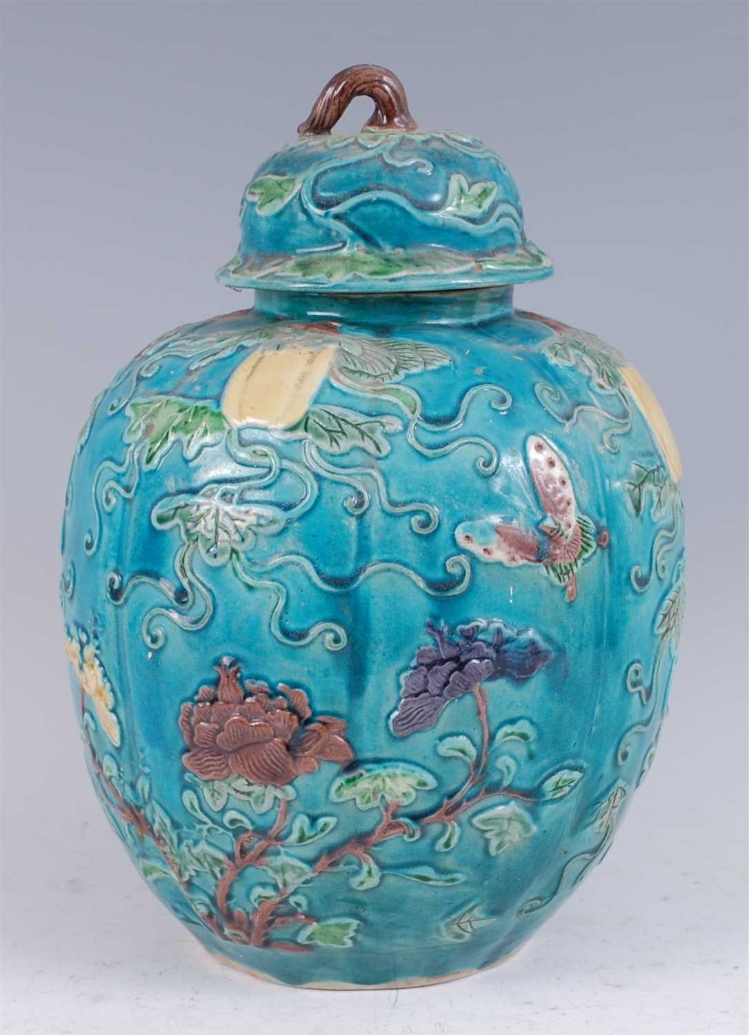 Lot 1315 - A 19th century Chinese ginger jar and cover,...