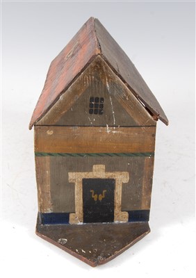 Lot 1297 - A Victorian painted wood Noah's Ark, made...