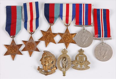 Lot 170 - A collection of six WW II medals to include