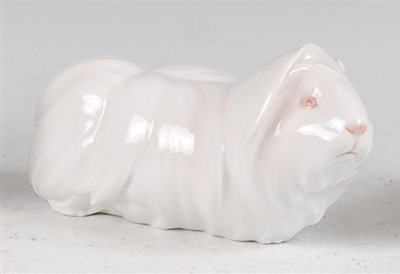 Lot 69 - A Royal Copenhagen porcelain model of a white...
