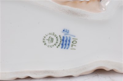Lot 81 - A Royal Copenhagen porcelain model of a ruff...
