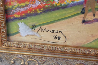 Lot 357 - Percy Johnson (1895-1975) - A walk in the park,...
