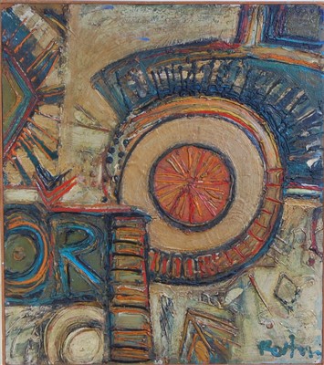 Lot 397 - 1960s Abstract school - Untitled, heavy...