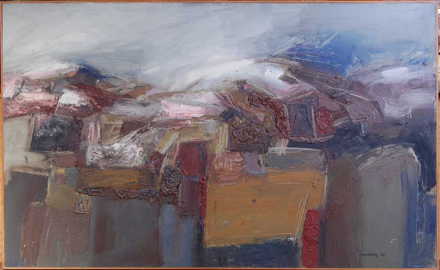 Lot 345 - Peter Downing (b.1944) - Landscape with snow...