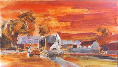 Lot 366 - Michael Barnfather (b.1934) - Red farm,...