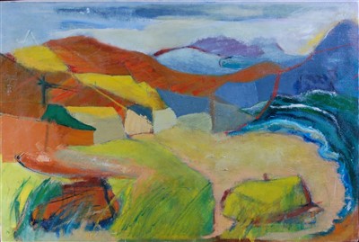 Lot 394 - Barbara Knight - Abereiddy Beach, Dyfed, Work...