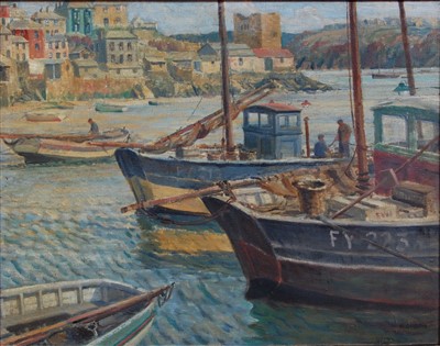 Lot 406 - Reginald Green (1884-1971) - Fowey Harbour,...