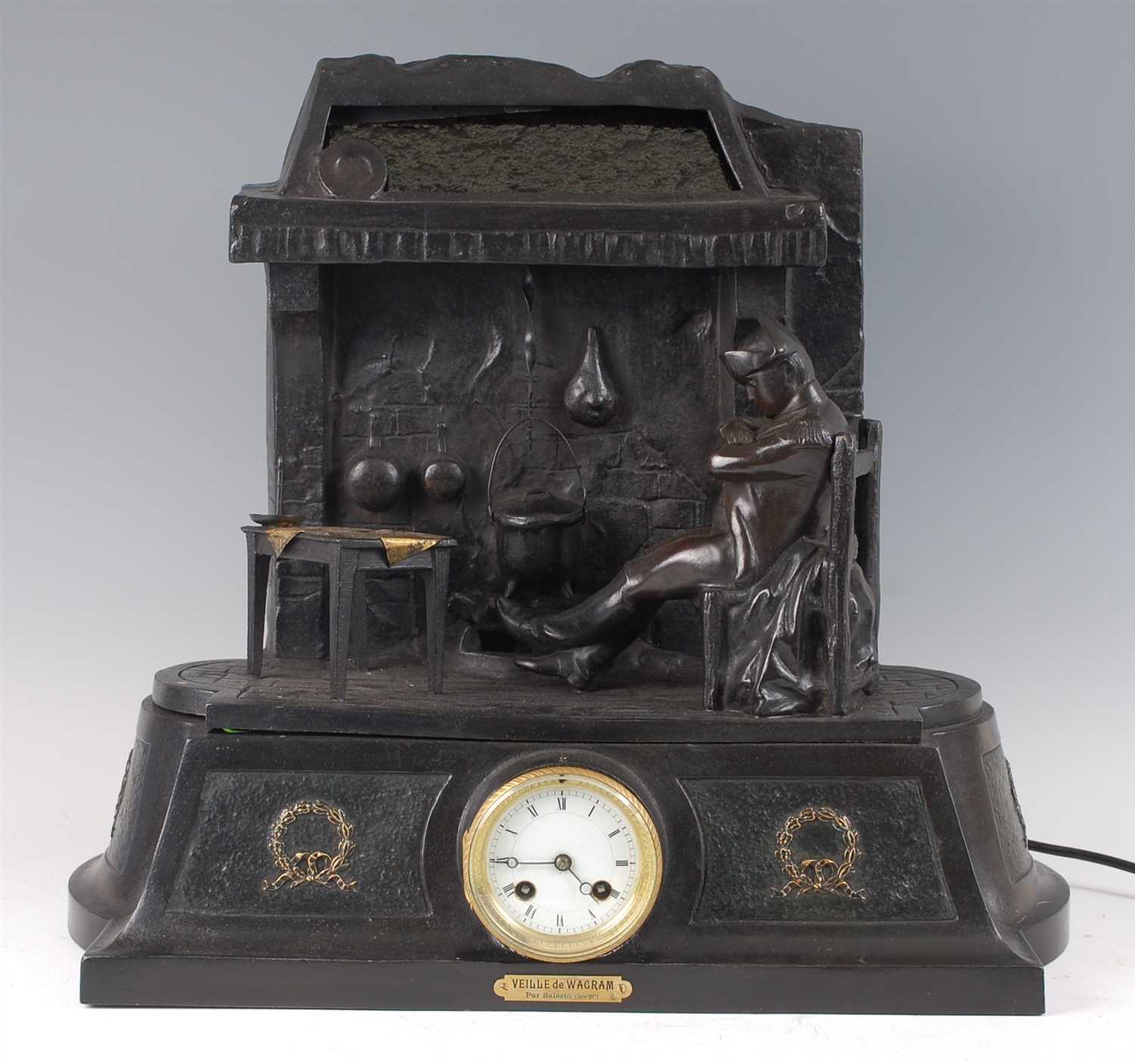 Lot 1376 - A circa 1900 French cast bronzed metal...