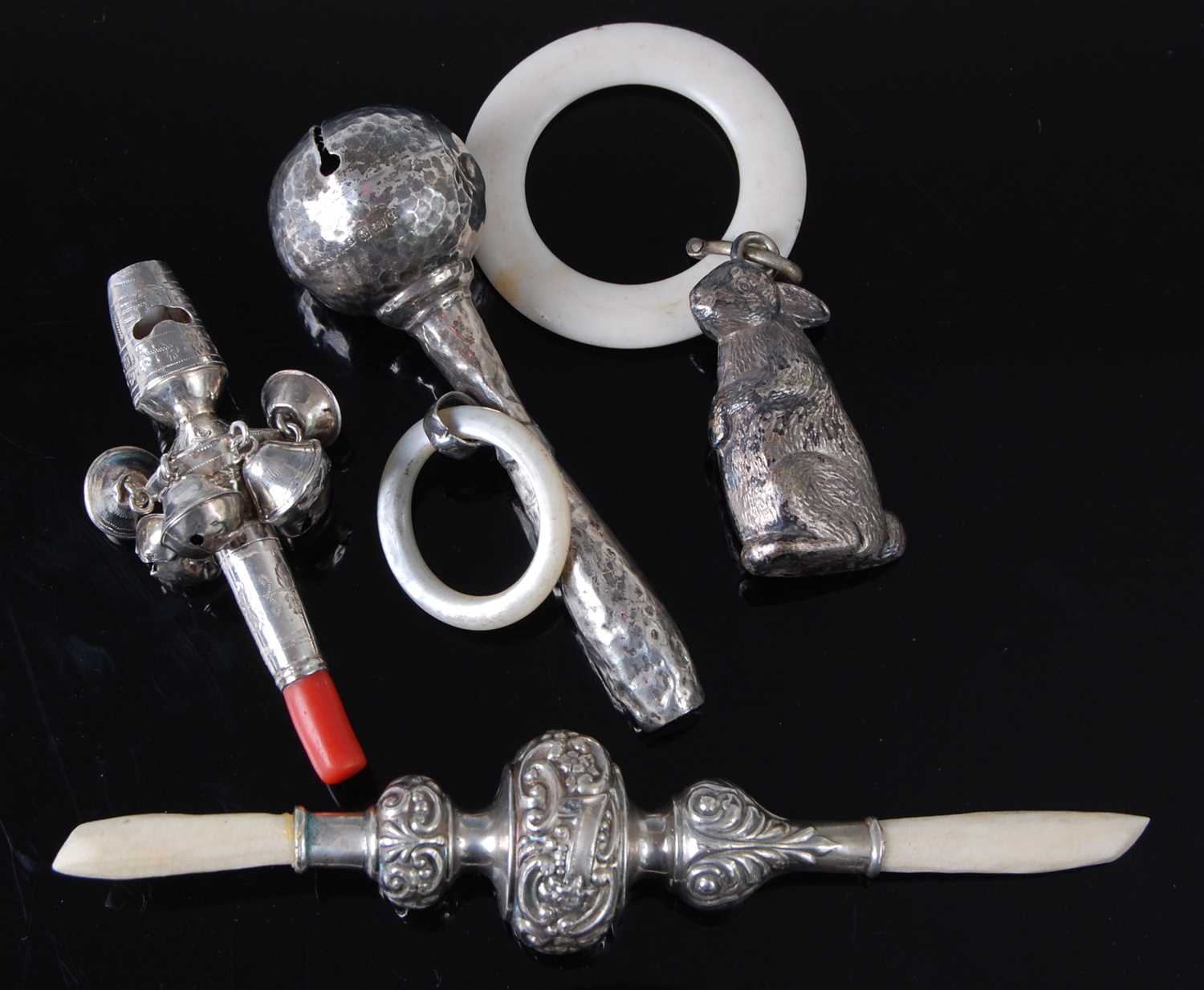 Lot 1157 - A late 19th century continental white metal...