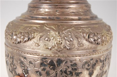 Lot 1161 - A 19th century continental white metal...