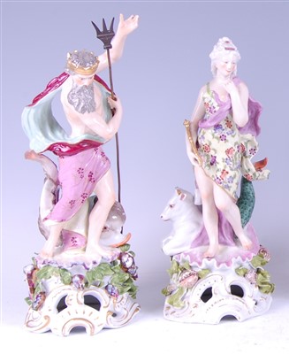 Lot 1012 - A pair of late 19th century Meissen Dresden...