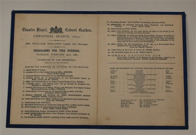 Lot 369 - A 19th century theatre programme